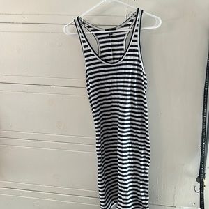 Navy and white striped Jcrew dress